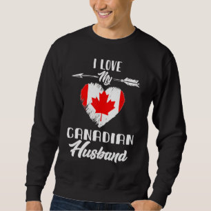 Sudadera Amo a mi esposo canadiense Canadá