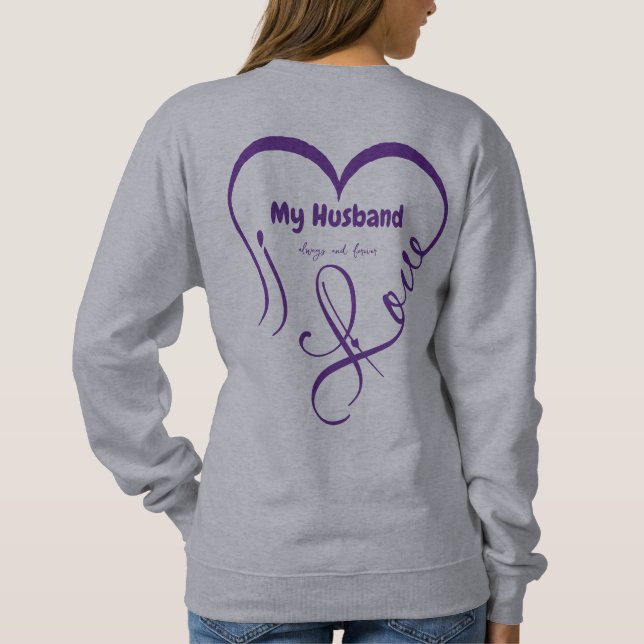 Sudadera Amo a mi esposo • Siempre y para siempre (Reverso)