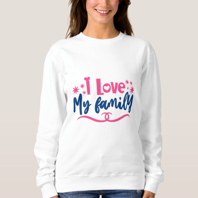 Sudadera Amo a mi familia (Anverso)