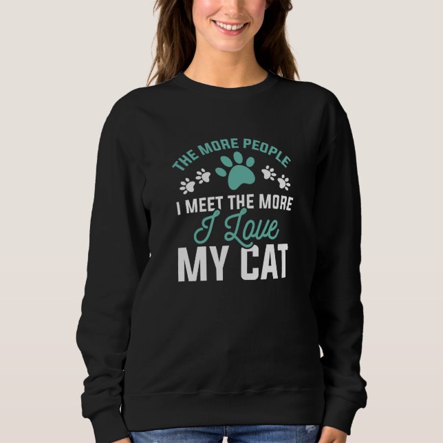 Sudadera Amo a mi gato (Anverso)