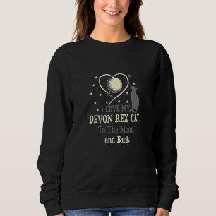 Sudadera Amo a mi gato Devon Rex O Moon Cat gatito