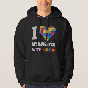 Sudadera Amo A Mi Hija Con Autismo - Orgullosa Mamá Papá Pa