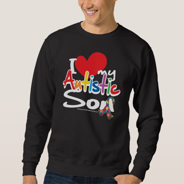 Sudadera Amo a mi hijo autístico (Anverso)