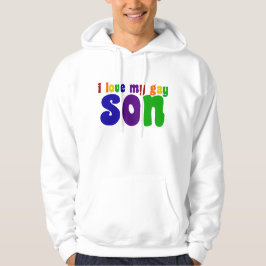 Sudadera Amo a mi hijo gay orgulloso LGBTQ papá o mamá