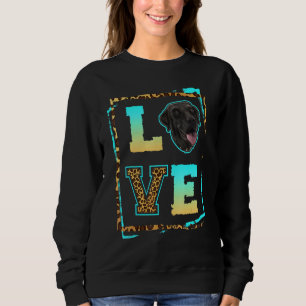 Sudadera Amo a mi labrador retriever negro Mamá lab negra D