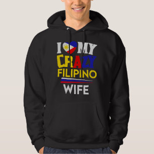 Sudadera Amo a mi loca esposa filipina Orgullo de Filipinas