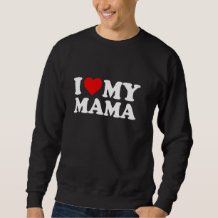 Sudadera Amo a mi mamá Lluvia del Corazón Rojo
