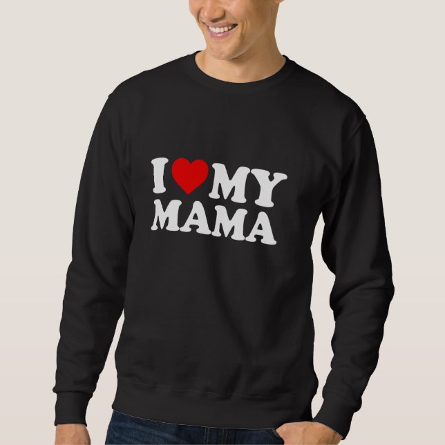 Sudadera Amo a mi mamá Lluvia del Corazón Rojo (Anverso)