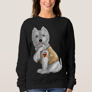 Sudadera Amo a mi mamá Tattoo Dog gracioso día de la madre