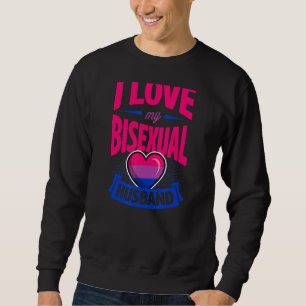 Sudadera Amo a mi marido bisexual Cute Bi Orgullo Anniversa