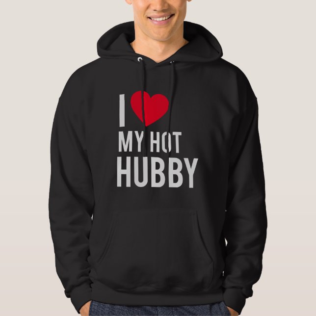 Sudadera Amo a mi marido caliente (Anverso)