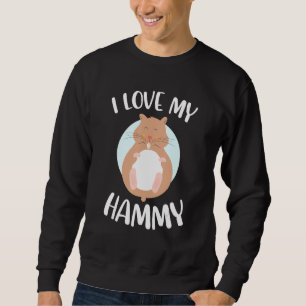 Sudadera Amo a mi Mascota Hammy Hamster propietario Animal 