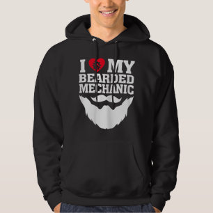 Sudadera Amo a mi mecánico barbudo