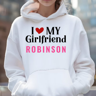 Sudadera Amo A Mi Novia Elegante Blanco