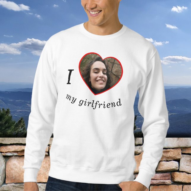 Sudadera Amo a mi novia Novia Personalizado de foto (Subido por el creador)