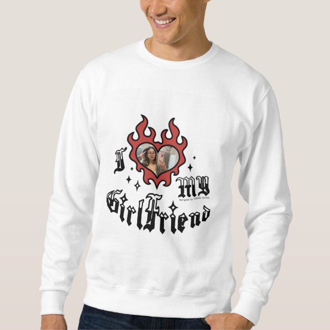 Sudadera Amo a mi novia - Rojo - DingusDesign (Anverso)