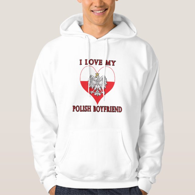 Sudadera Amo a mi novio polaco (Anverso)