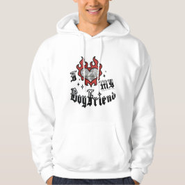 Sudadera Amo a mi novio - Rojo - DingusDesign 