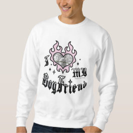 Sudadera Amo a mi novio - Rosa - DingusDesign 