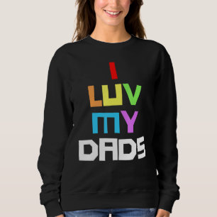 Sudadera Amo a mi papá 2 hijastros Orgullo arcoiris padre n