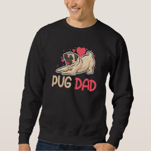 Sudadera Amo A Mi Papá Pug, Perro Funny Para Los Hombres, M