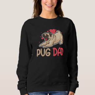 Sudadera Amo A Mi Papá Pug, Perro Funny Para Los Hombres, M