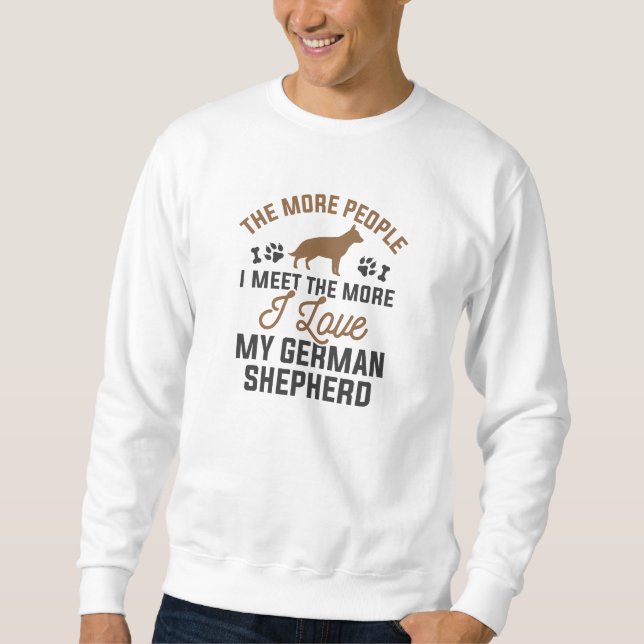 Sudadera Amo a mi pastor alemán (Anverso)