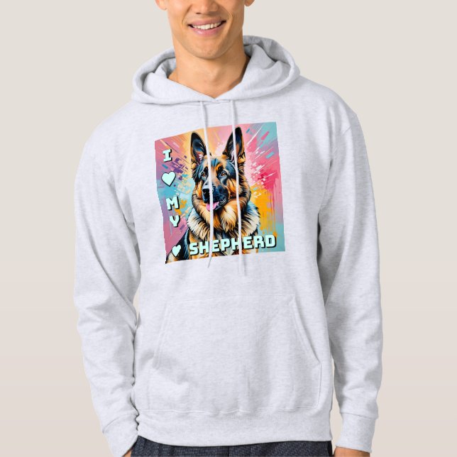 Sudadera Amo a mi Pastor Alemán (Anverso)