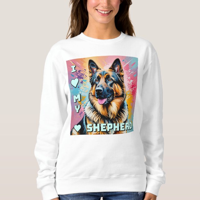 Sudadera Amo a mi Pastor Alemán (Anverso)