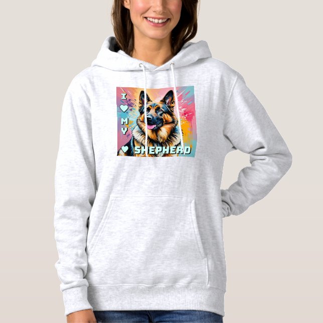 Sudadera Amo a mi Pastor Alemán (Anverso)