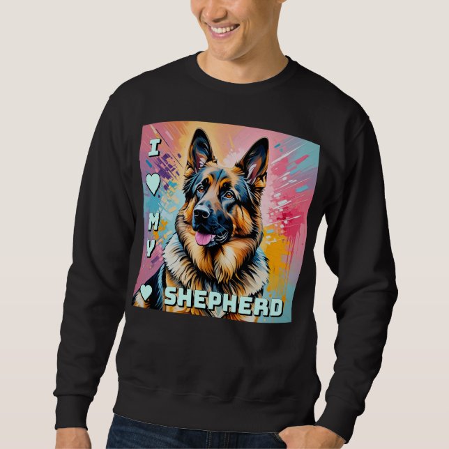 Sudadera Amo a mi Pastor Alemán (Anverso)