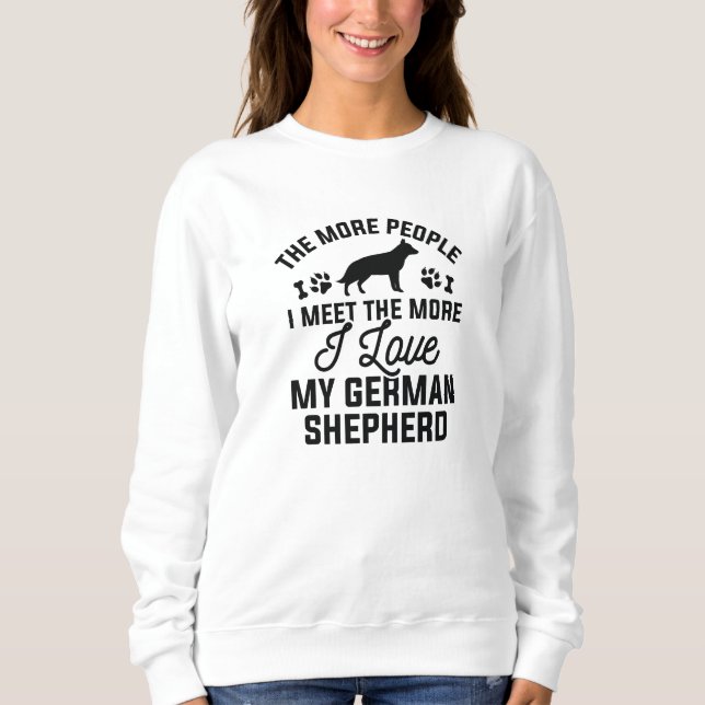 Sudadera Amo a mi pastor alemán (Anverso)
