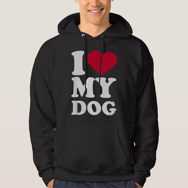 Sudadera Amo a mi perro  (Anverso)