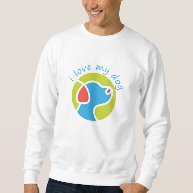 Sudadera amo a mi perro (Anverso)