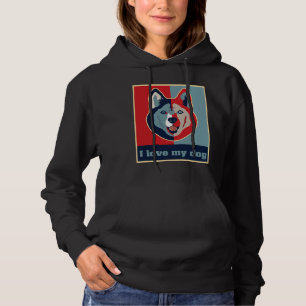 Sudadera Amo A Mi Perro Husky Siberiano