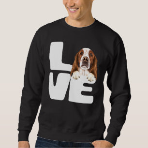 Sudadera Amo a mi perro Setter Irlandés Rojo y Blanco