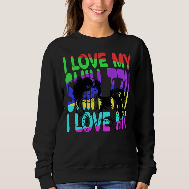 Sudadera Amo A Mi Perro Shihtzu (Anverso)