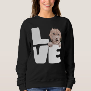 Sudadera Amo A Mi Perro Terrier De Bedlington