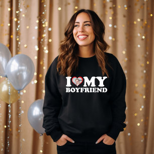 Sudadera Amo a mi Personalizado novio. Foto de Valentine re