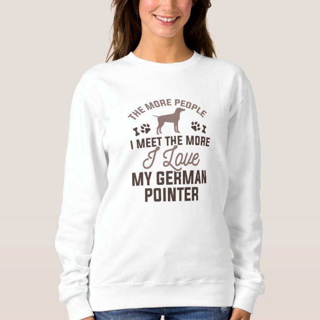 Sudadera Amo a mi Pointer Alemán (Anverso)