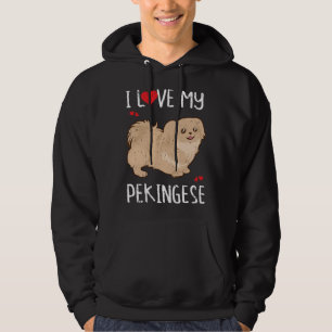 Sudadera Amo a mi raza de perro pequinés
