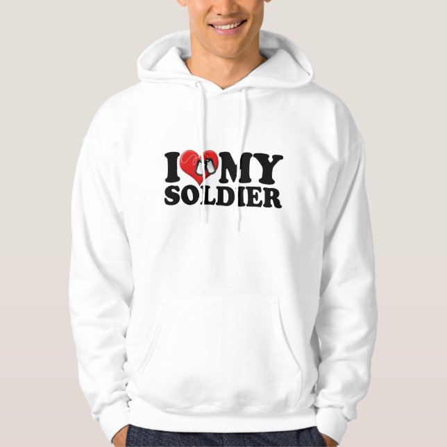 Sudadera Amo a mi soldado (Anverso)
