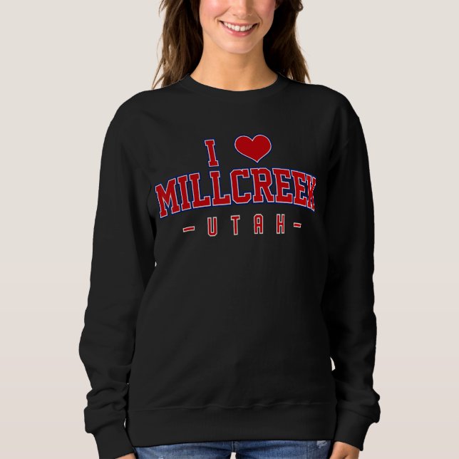 Sudadera Amo a Millcreek Utah (Anverso)
