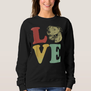 Sudadera Amo a mis amantes norteamericanos de los perros Pi