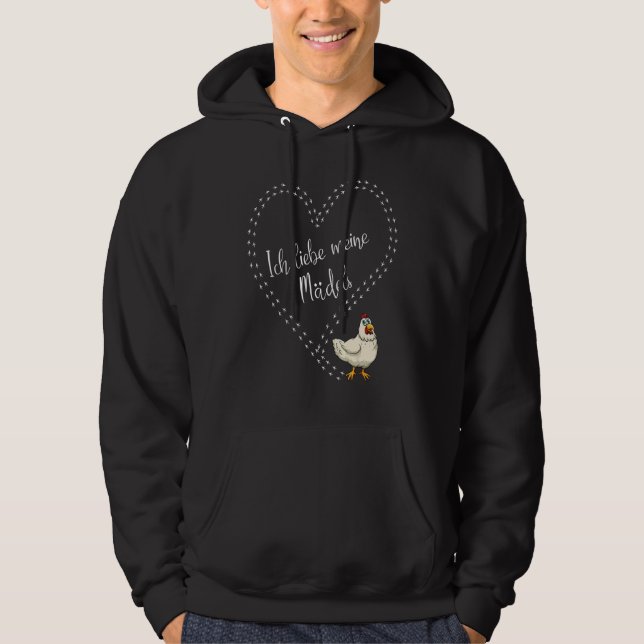 Sudadera Amo a mis Chicas Pollos (Anverso)