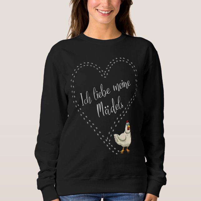 Sudadera Amo a mis Chicas Pollos (Anverso)