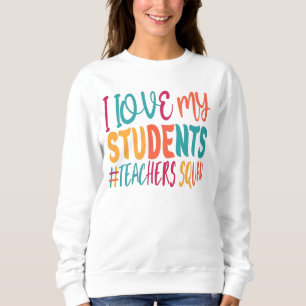SUDADERA AMO A MIS ESTUDIANTES.