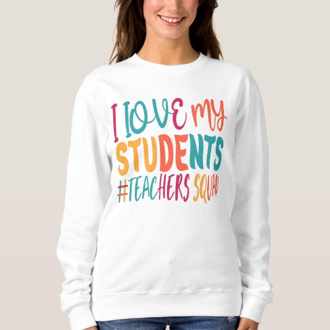 SUDADERA AMO A MIS ESTUDIANTES. (Anverso)