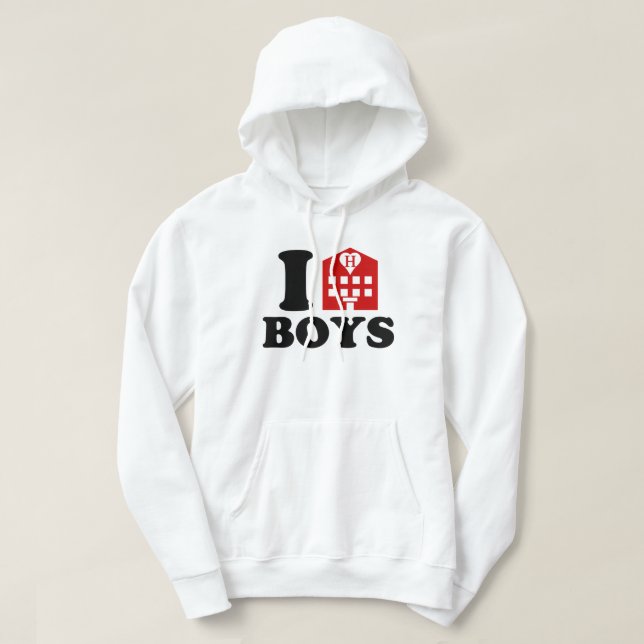 Sudadera Amo a muchachos del hotel (Diseño del anverso)