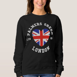 Sudadera Amo a PALMERS Ladrón VERDE de bandera del corazón